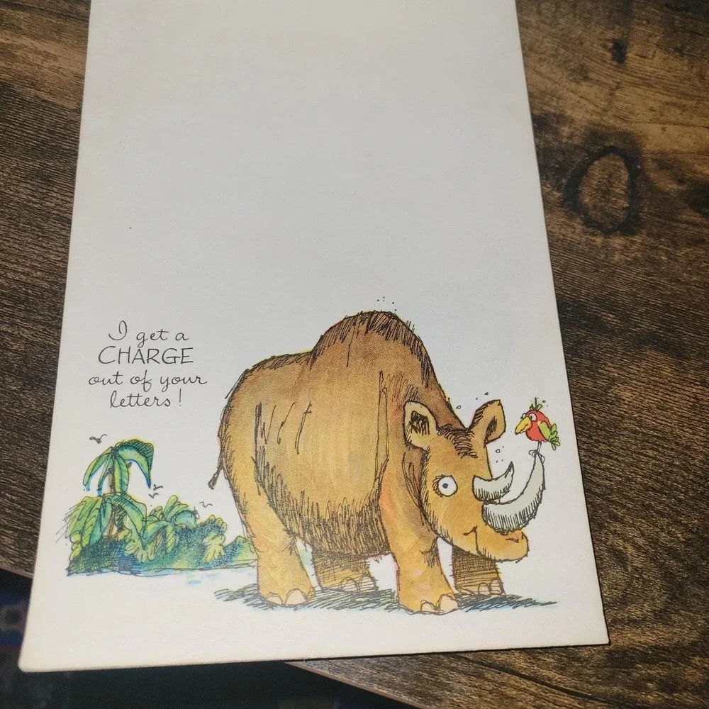 Vintage St. Louis Zoo Stationery Pad UNUSED Vagabond Creations Animal Letter Pap